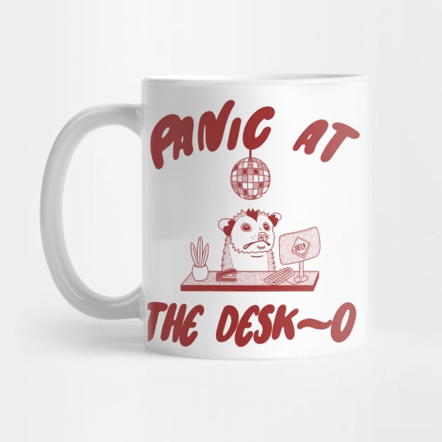 Panic at the Desk-o Opossum Shirt, Weird Opossum Meme by Y2KERA